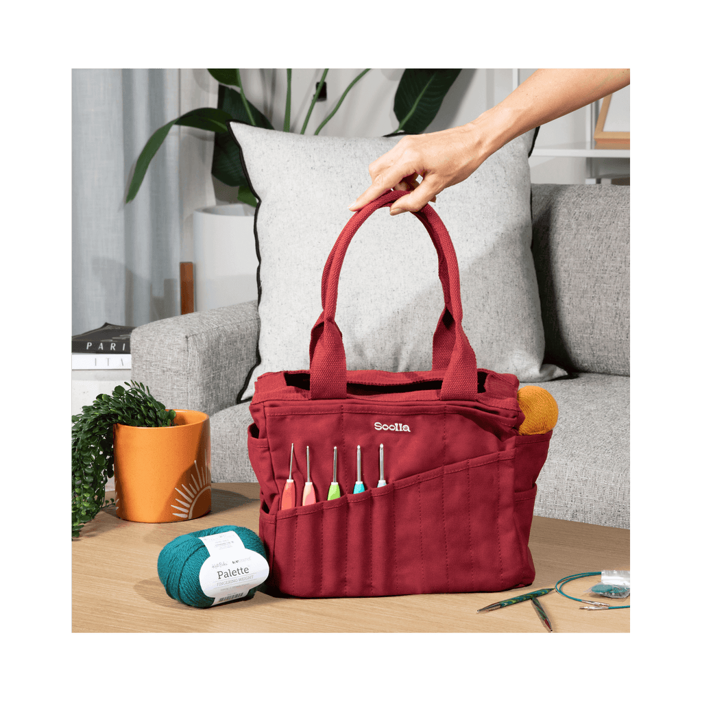 Soolla Studio Artist Bag, Becca Sands, Crochet Project Bag