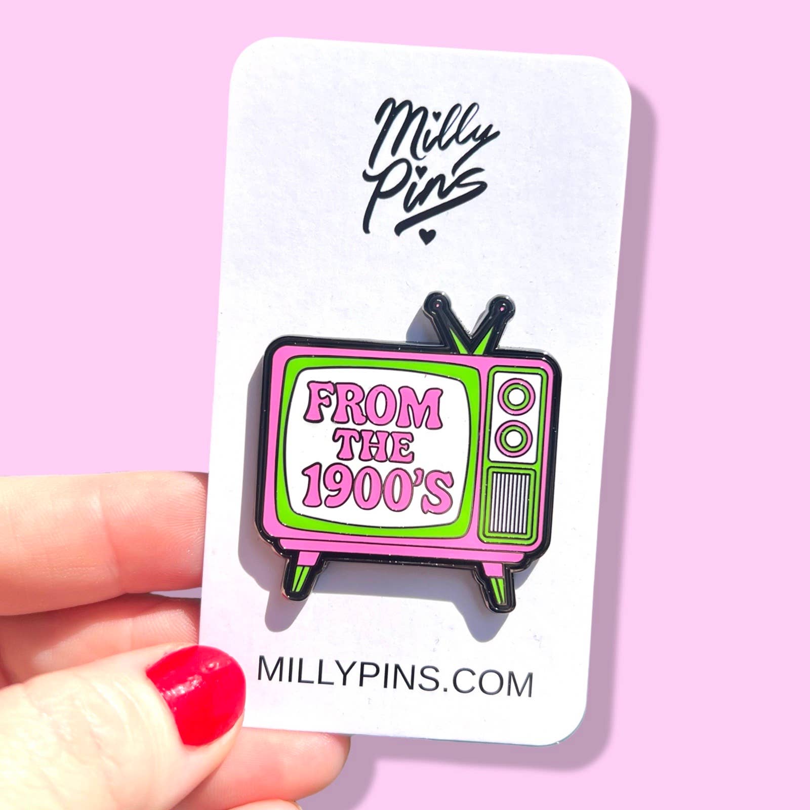 From the 1900’s Retro TV Enamel Pin